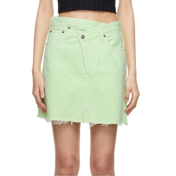 AGOLDE Criss Cross Mini Denim Skirt - Picture 5 of 15